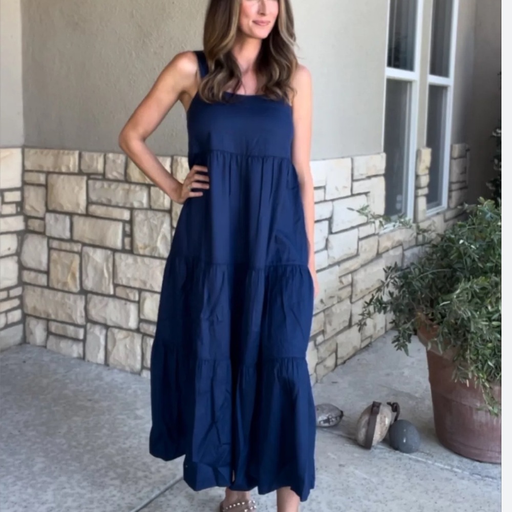 Madewell Navy Maxi Dress